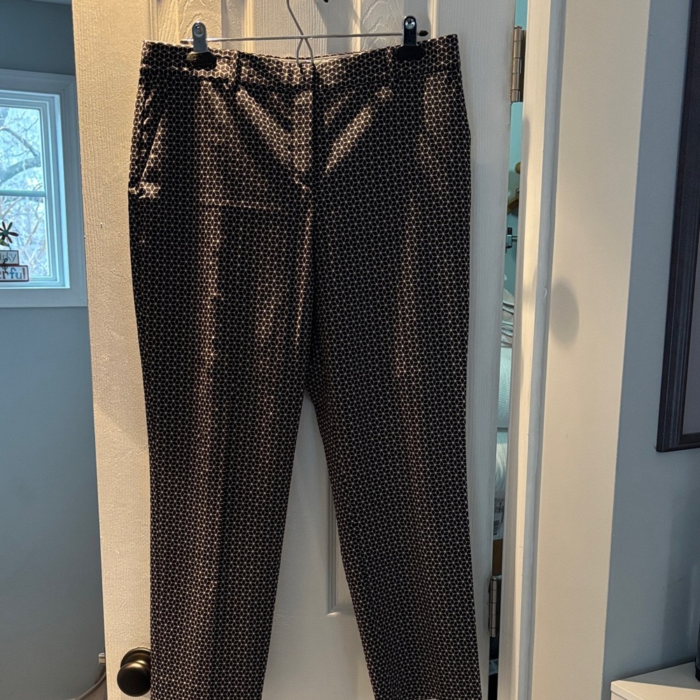 Theory women’s treeca wool Geometric Dress Pants